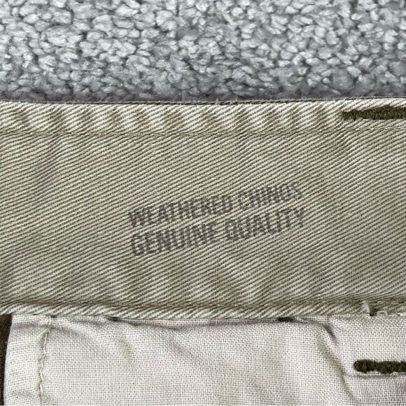 Abercrombie & Fitch Pants Men's 36X32* Tan Weathered Chino Straight Casual - Picture 9 of 15